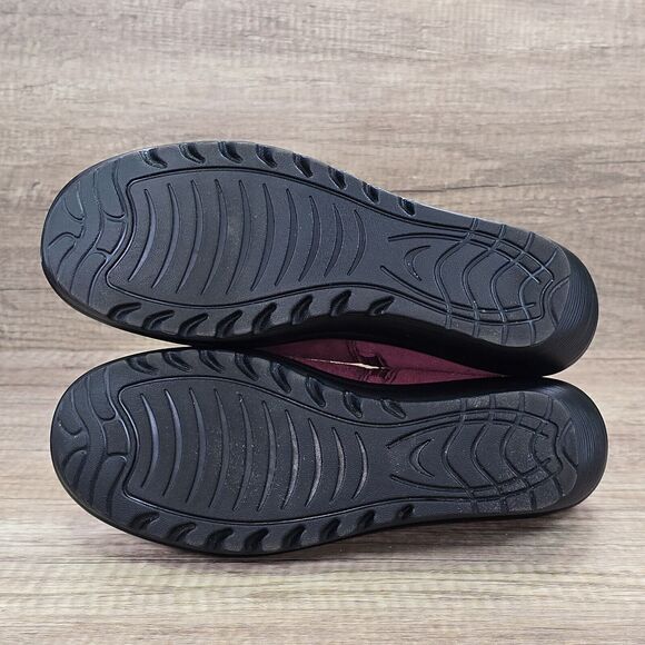 Skechers Parallel Ditto Boots Women's Sz 11 Burgundy Suede Wedge Booties (44746) - Picture 7 of 9